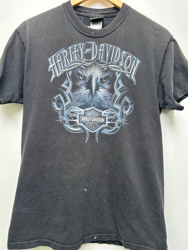 Harley Davidson Eagle PA Black Tee Size Medium