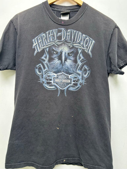 Harley Davidson Eagle PA Black Tee Size Medium