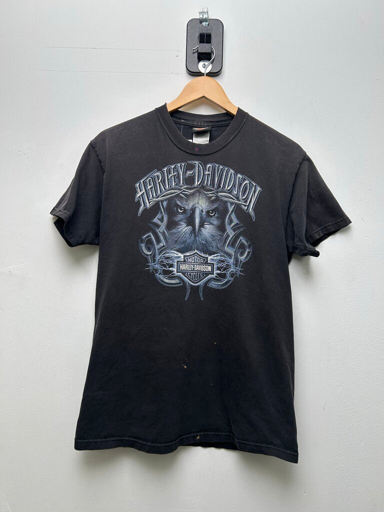 Harley Davidson Eagle PA Black Tee Size Medium