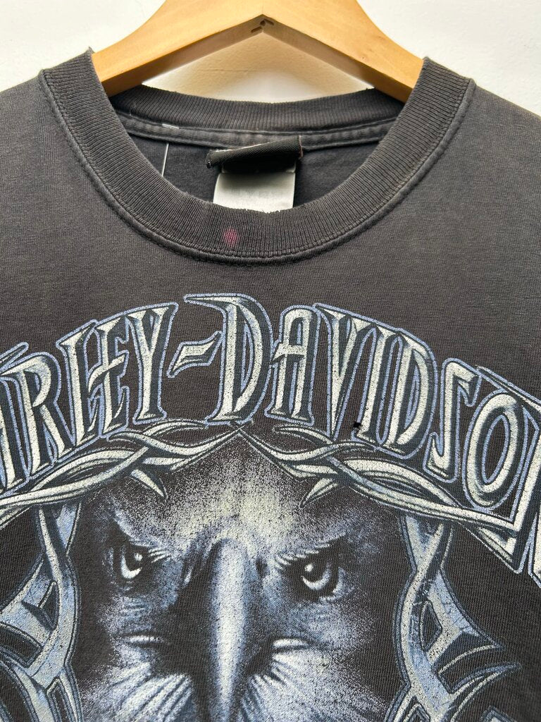 Harley Davidson Eagle PA Black Tee Size Medium