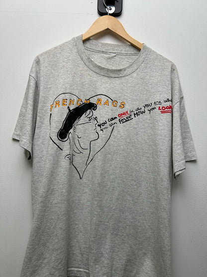 French Rags Heather Grey 90's Tee Size Large