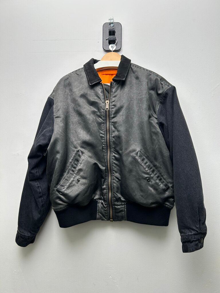 Preowned Supreme Multicolor Black Denim Jacket Size Small
