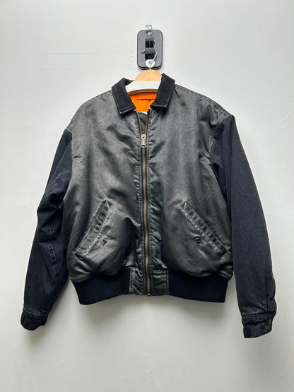Preowned Supreme Multicolor Black Denim Jacket Size Small