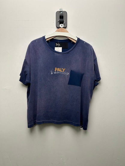 Preowned Paly Blue Pocket Tee Size Small