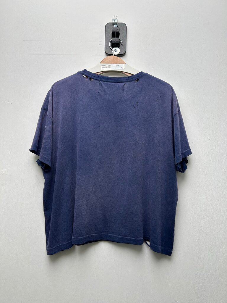 Preowned Paly Blue Pocket Tee Size Small