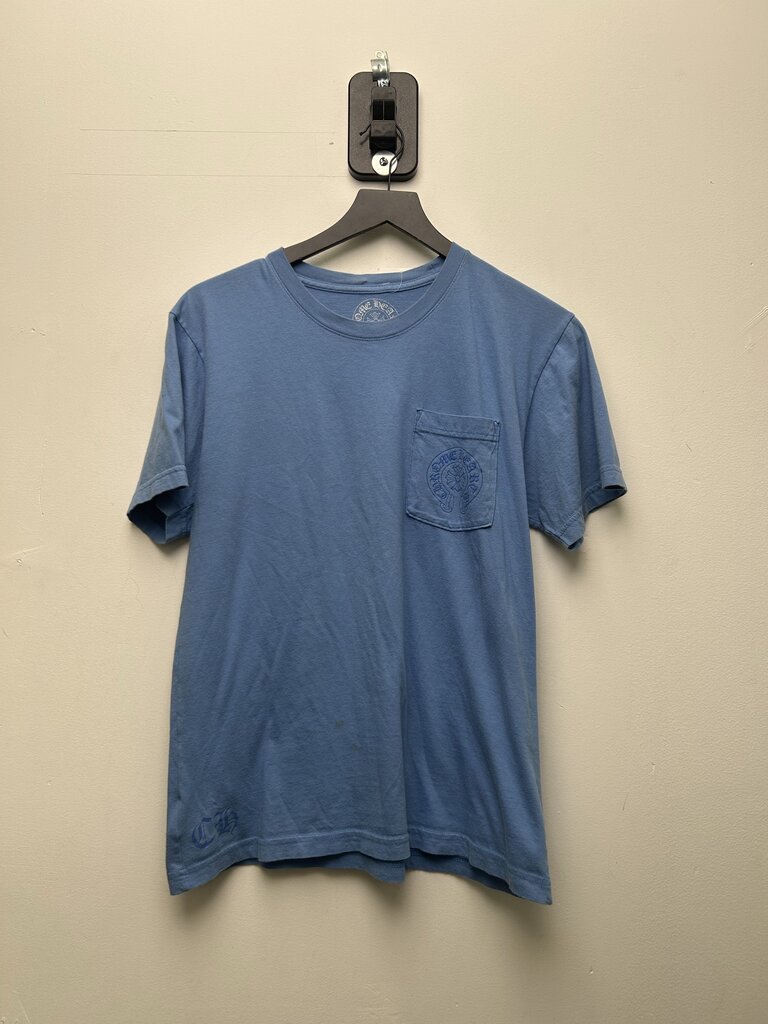 Preowned Chrome Hearts Miami Blue Horseshoe Tee Sz.Medium