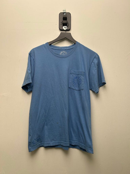 Preowned Chrome Hearts Miami Blue Horseshoe Tee Sz.Medium