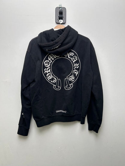 Preowned Chrome Hearts Black Horseshoe Pullover Hoodie Sz.Medium
