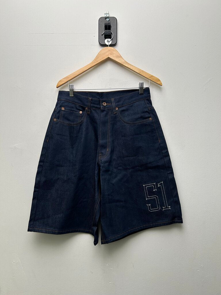 Preowned Gv Gallery Raw Denim Shorts Size XS