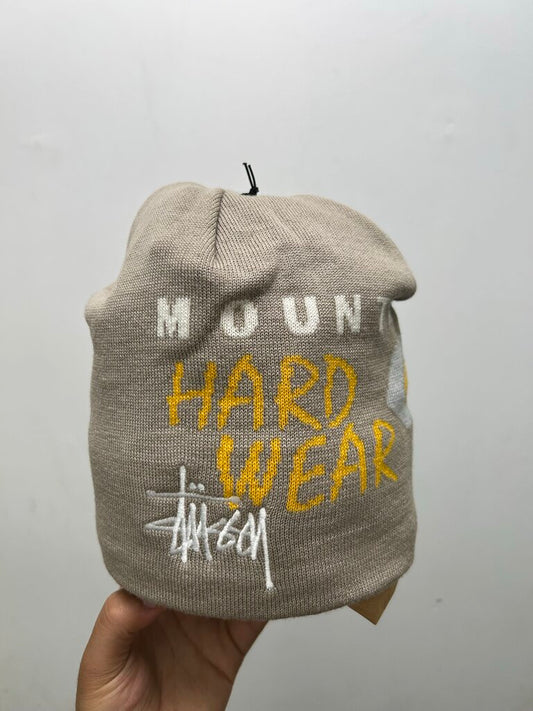 New Stussy Mountain Hardwear Cream Beanie