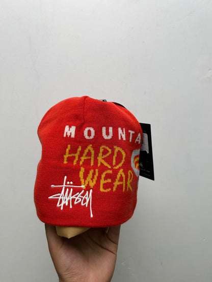 New Stussy Mountain Hardwear Red Beanie