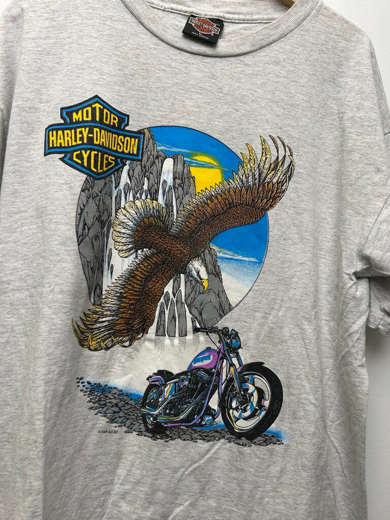 90s Harley Davidson Eagle Bike Grey Sz L