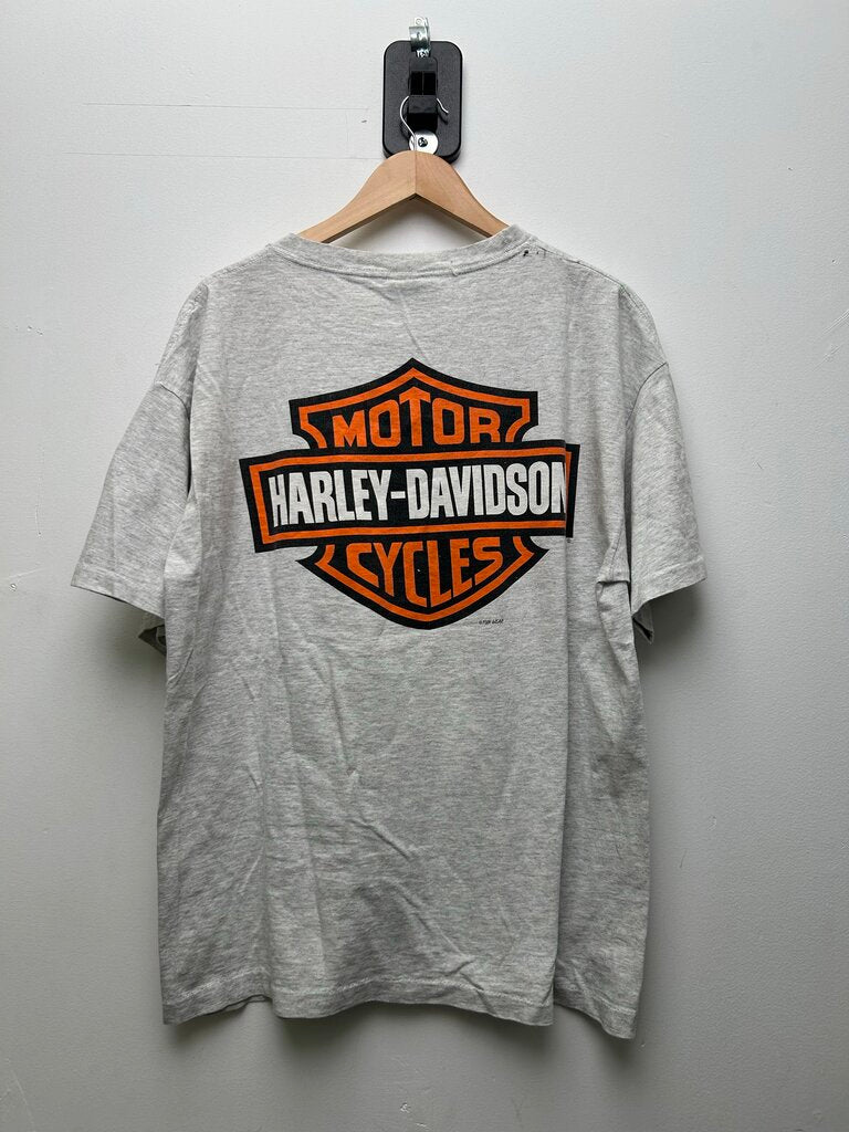 90s Harley Davidson Eagle Bike Grey Sz L