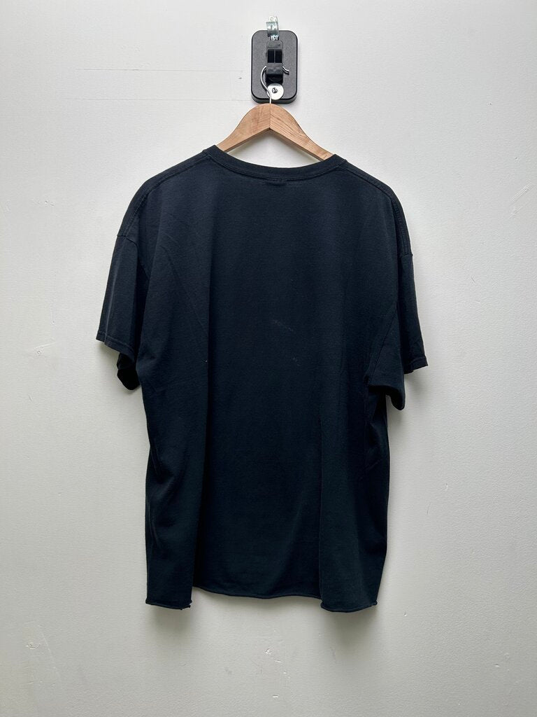 00s Old Dirty Bastard Green Navy Tee Sz Xxl CROPPED