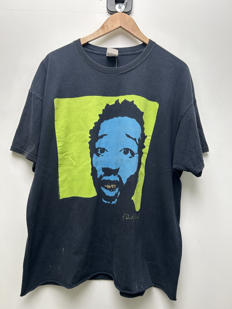 00s Old Dirty Bastard Green Navy Tee Sz Xxl CROPPED