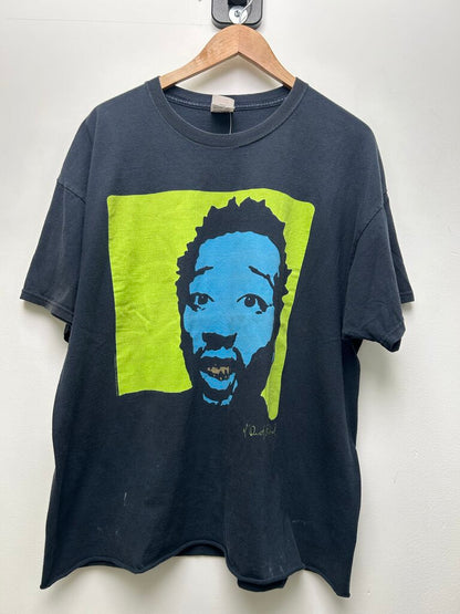 00s Old Dirty Bastard Green Navy Tee Sz Xxl CROPPED