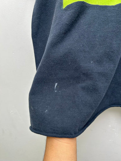 00s Old Dirty Bastard Green Navy Tee Sz Xxl CROPPED