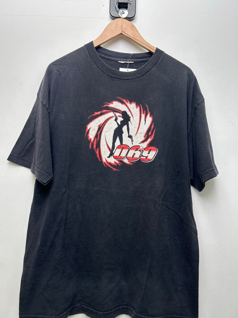 000s 069 Black Tee Sz L