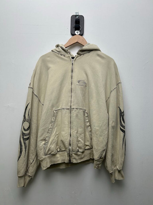 Preowned Balenciaga Tribal Cream Zip Size Large