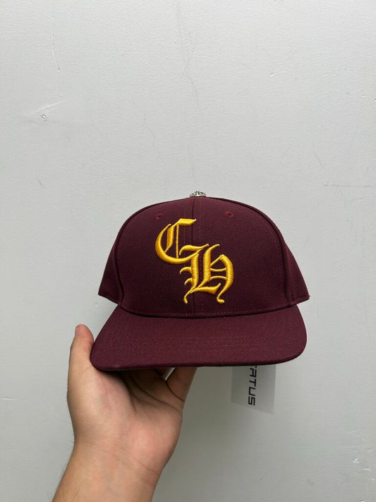 New Chrome Hearts Burgundy CH Hat