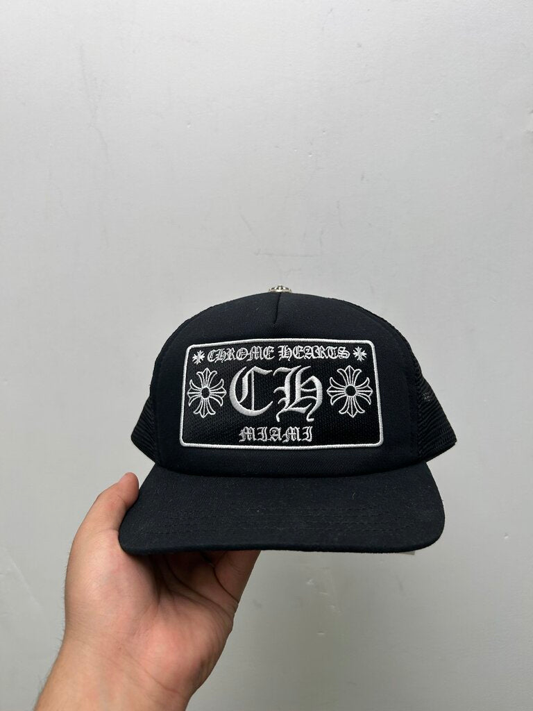 New Chrome Hearts Black CH Hat