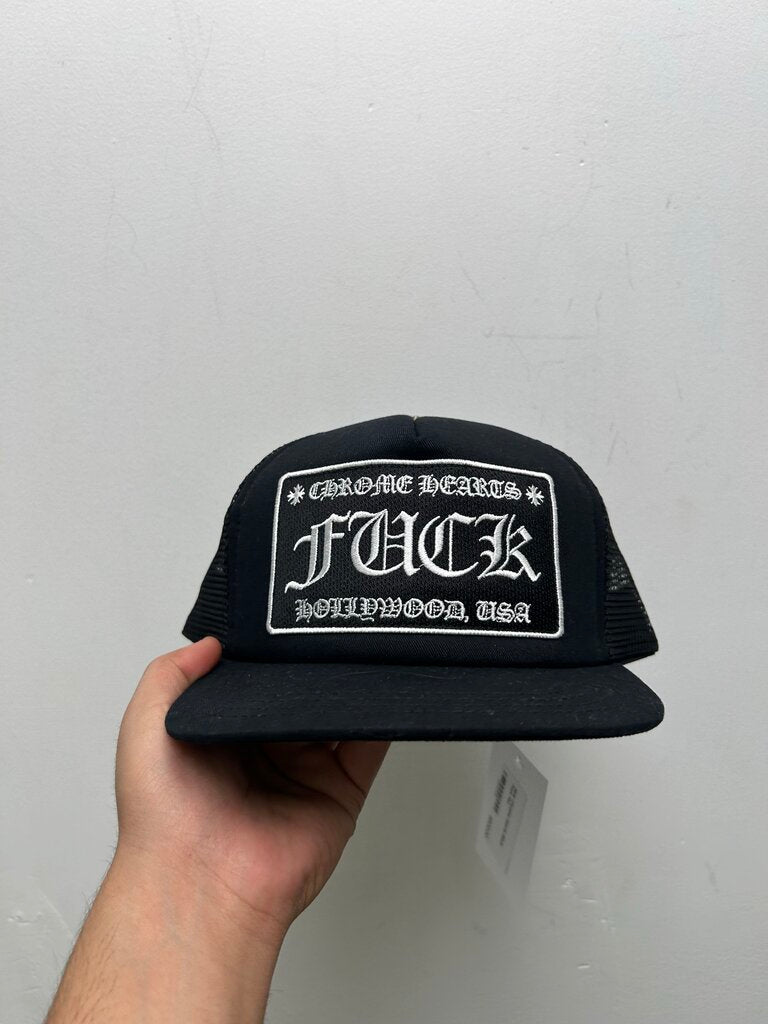 New Chrome Hearts Black Fuck Hat