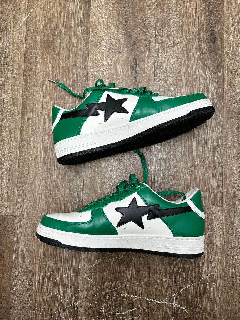 Preowned Bapesta AF1 Green Black White sz.13