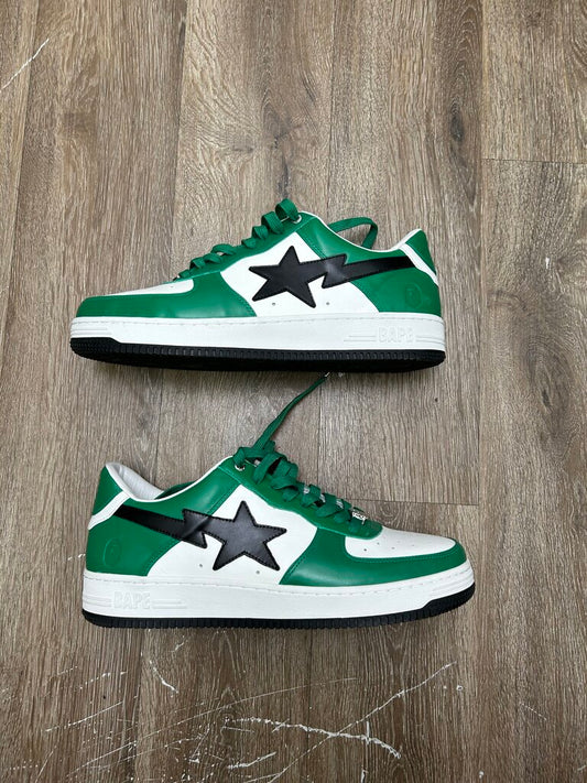 Preowned Bapesta AF1 Green Black White sz.13
