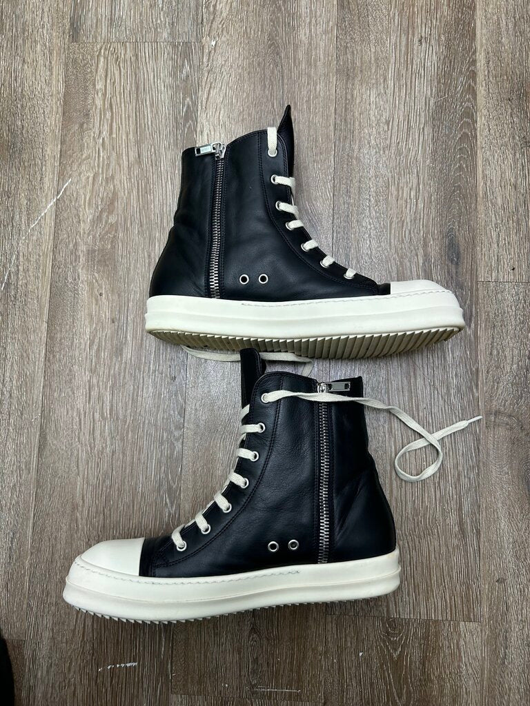 Preowned Rick Owens Ramone High Mainline Size 43