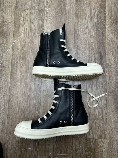 Preowned Rick Owens Ramone High Mainline Size 43