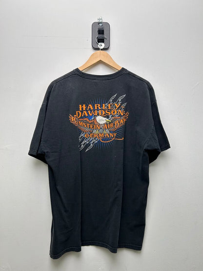 2009 Harley Davidson Morto Eagle Black Tee Sz XL