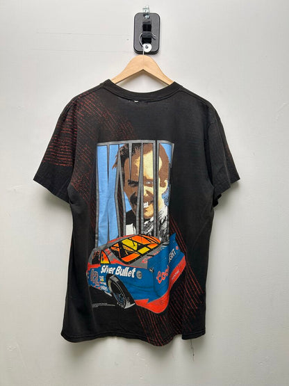 1995 Nascar AOP Faded Black Tee Sz XL