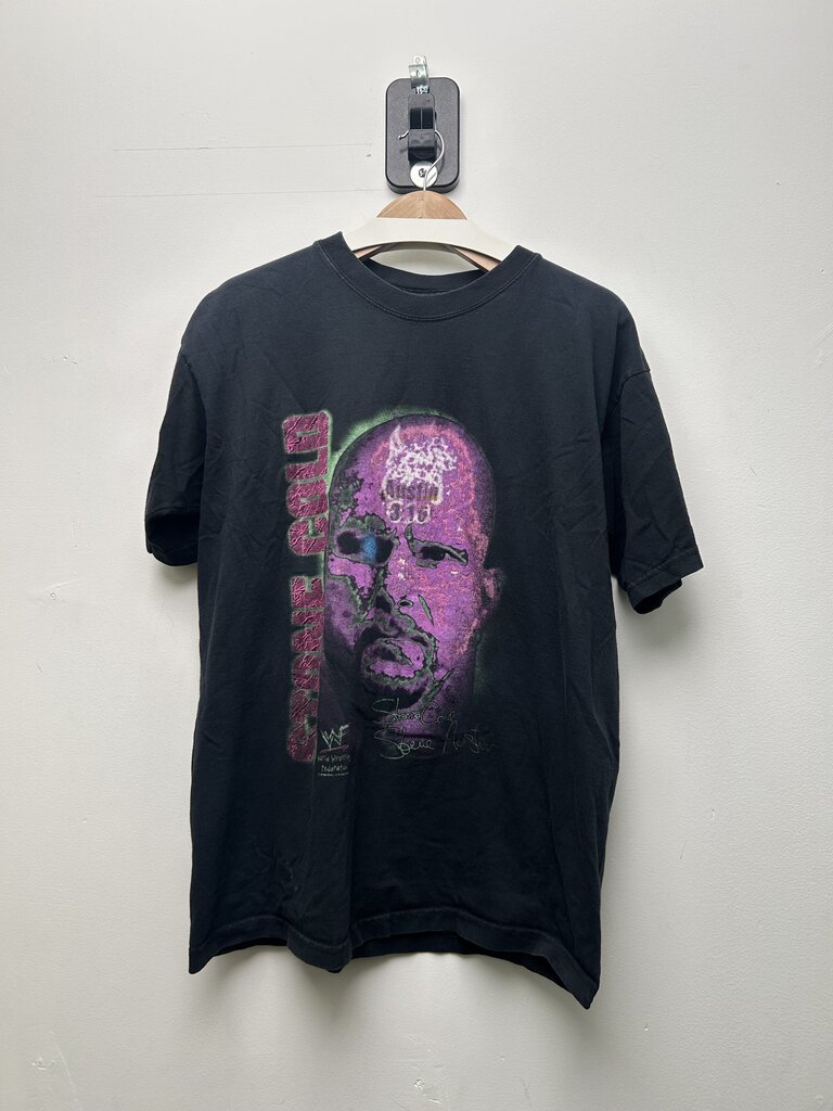 98 Stone Cold Steve Austin Tee Purple Green Black Tee Sz L