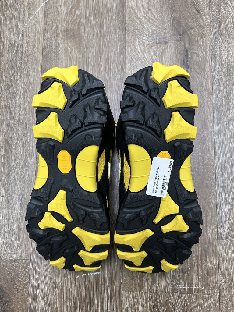 New Sicko Yellow Black Hiking Shoe sz.9