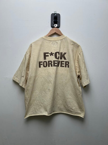 Preowned Bottega Desires White Double Tee Size Small