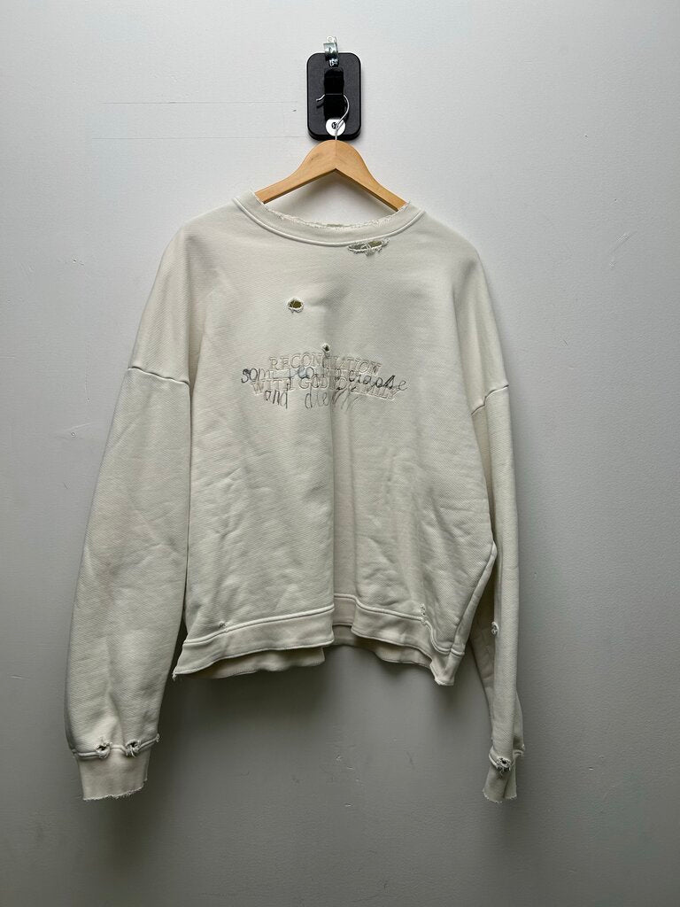 New Paly White Reconciliation Crewneck sz.L/XL