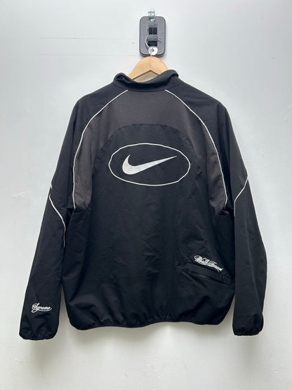 Preowned Nike Supreme Black Track Jacket Sz.Large