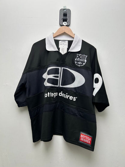 Preowned Bottega Desires Black Futbol Jersey Sz.2XL