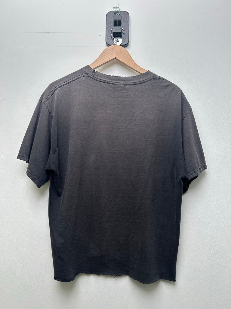 2002 Vintage TNMT Black Tee Sz M CROPPED