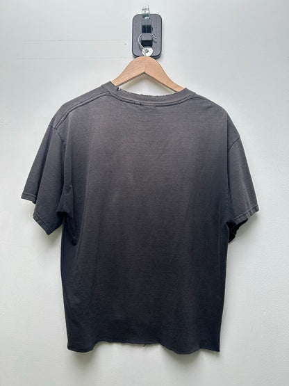 2002 Vintage TNMT Black Tee Sz M CROPPED