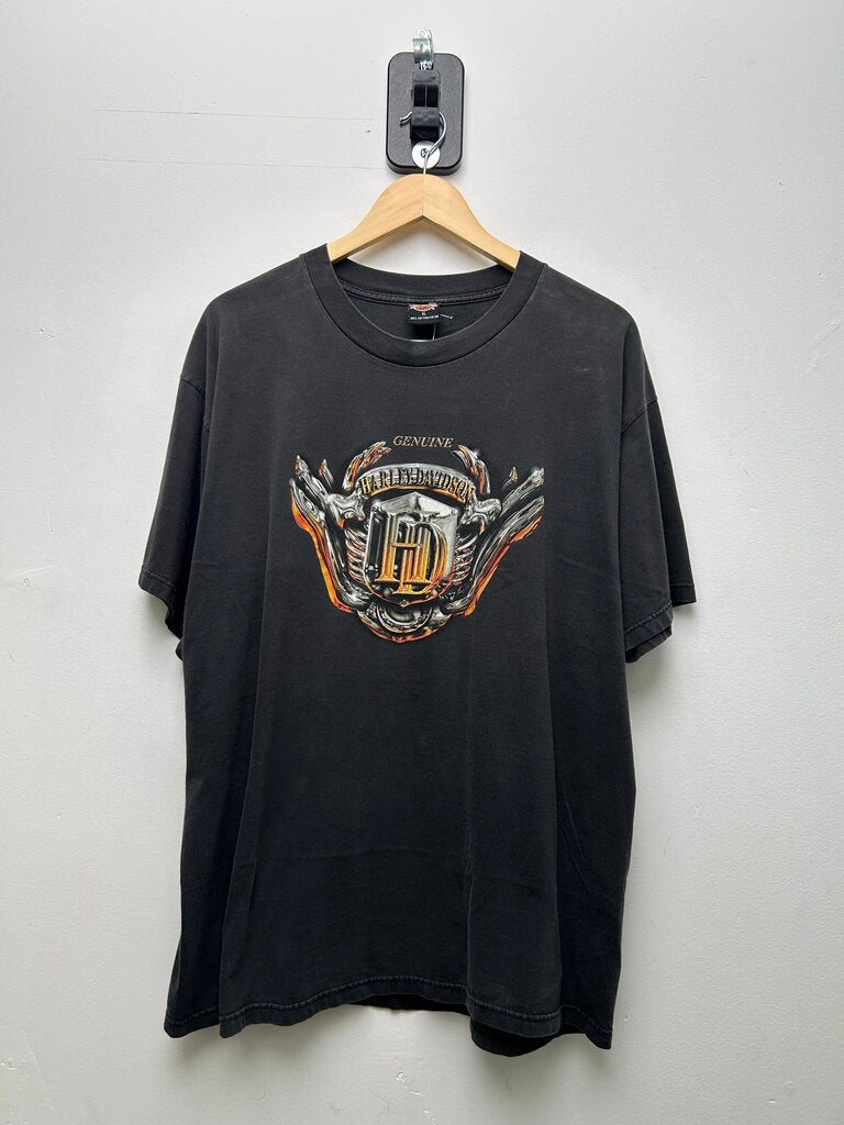 2000 Harley Davidson Genuine Mike Bruno's Black Tee Sz Xl