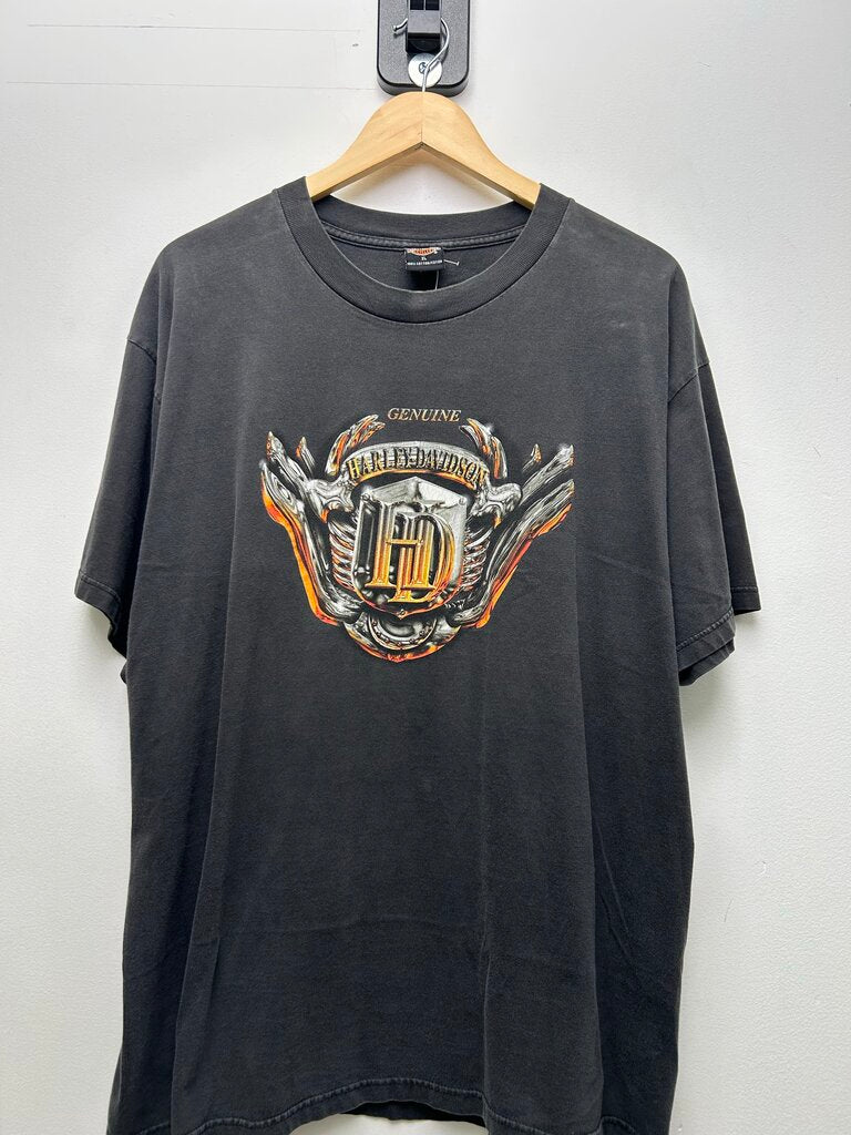 2000 Harley Davidson Genuine Mike Bruno's Black Tee Sz Xl