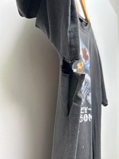 Harley Davidson Canada Bear Distressed Tee Sz Xl