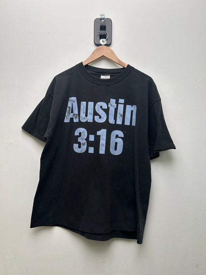WWF 1997 Stone Cold Ice Cold 3 Skull Black Tee Sz XL