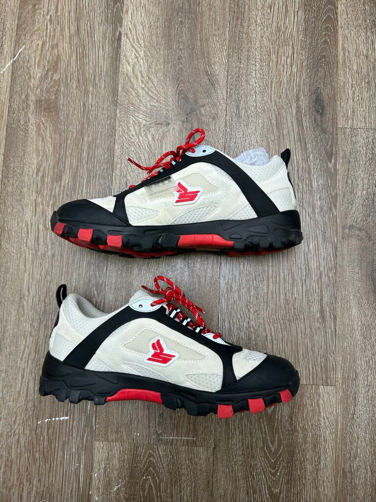 Preowned Sicko Hiking White Red Size 9.5
