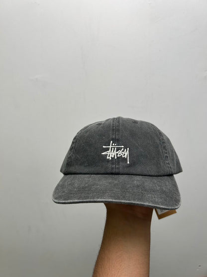 New Stussy Washed Charcoal Basic Cap