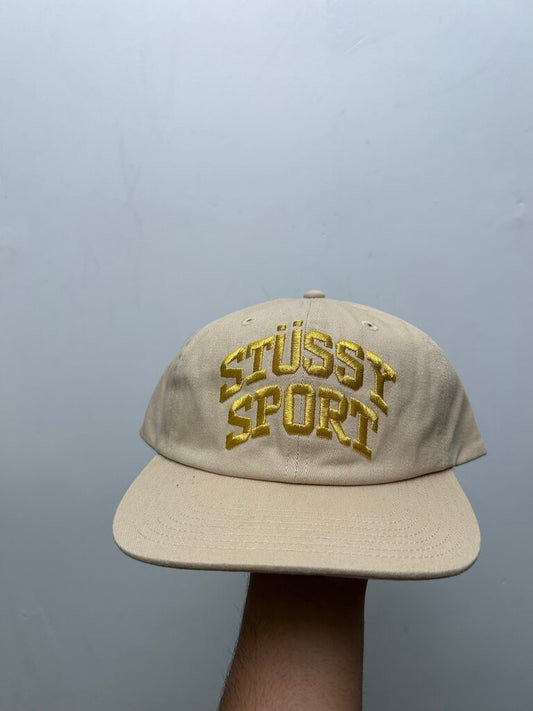 New Stussy Sport Cream Gold Cap