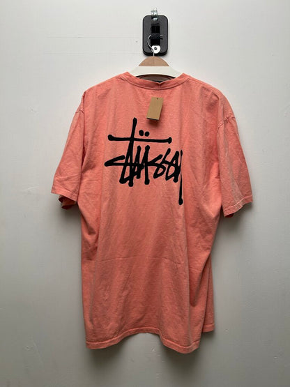 New Stussy Big Stock Coral Pink Tee sz.XL