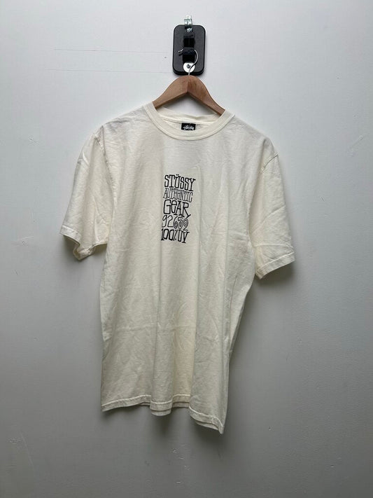 New Stussy Authentic Gear Cream Tee sz.M