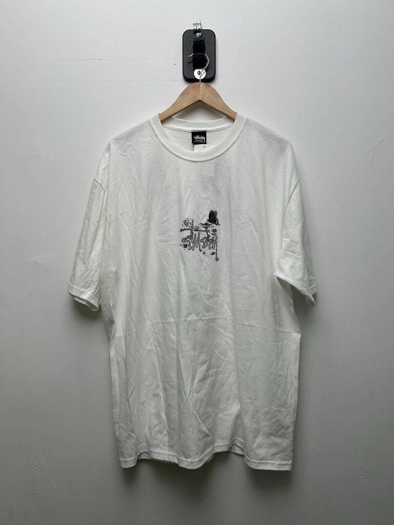 New Stussy In Bloom Thorns White Tee sz.XL